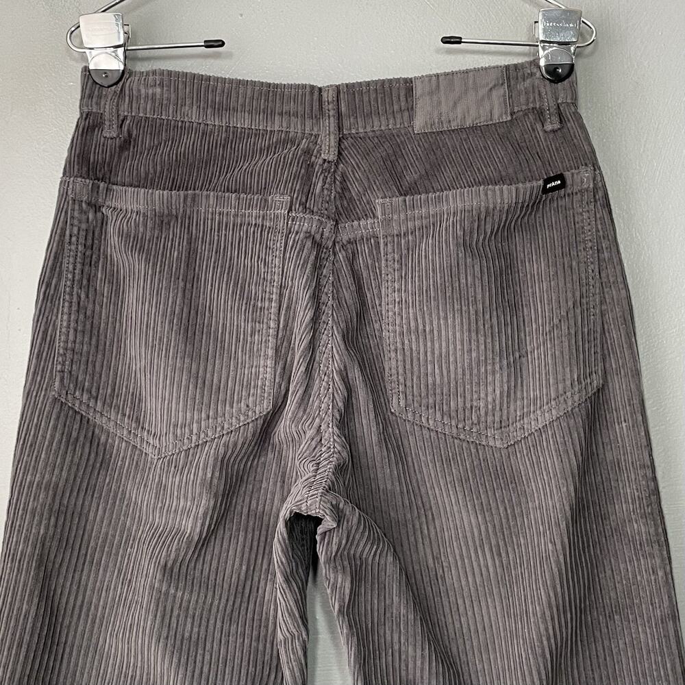 Prana Corduroy Pants Womens Size 6 Gray High Rise Wide Leg Organic Cotton Casual - Picture 6 of 15